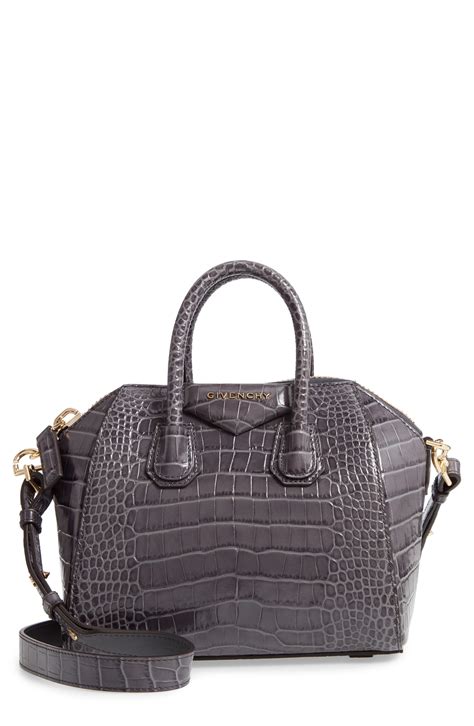 givenchy antigona croc embossed mini